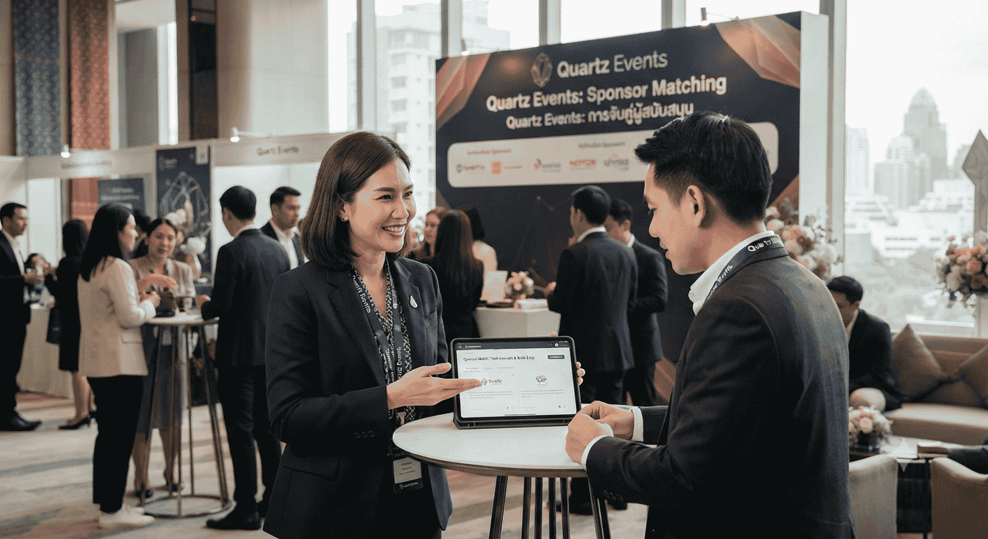 quartz events sponsor matching companies